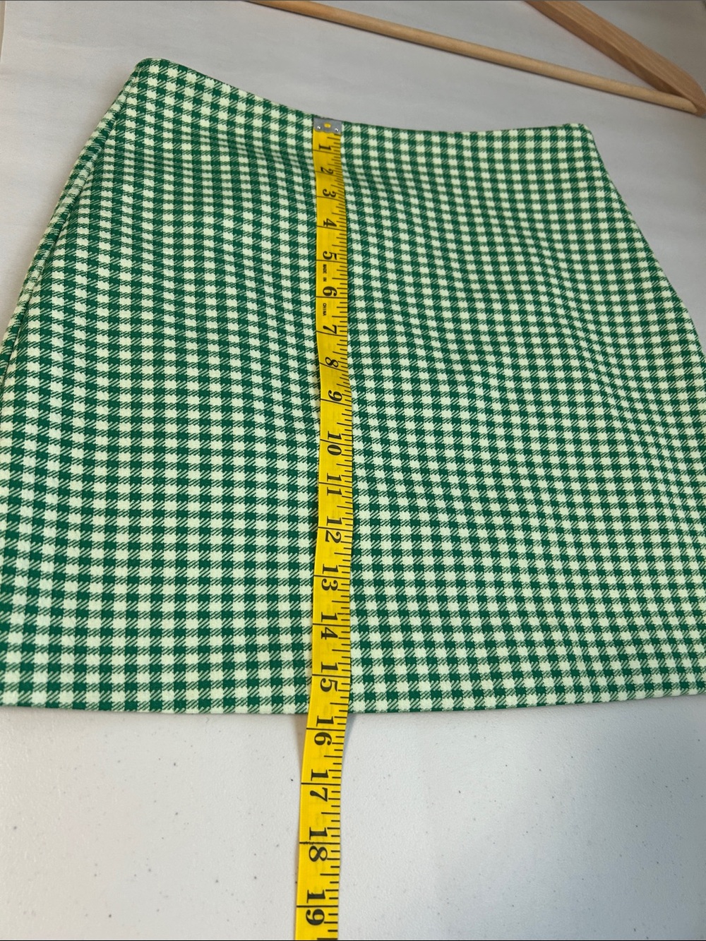 Reserved Checkered Gingham Mini Skirt - Picture 8 of 9
